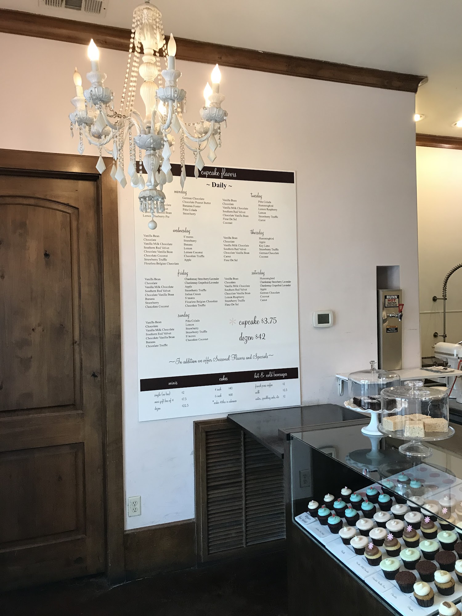 Celebrity Cupcakes Menu
