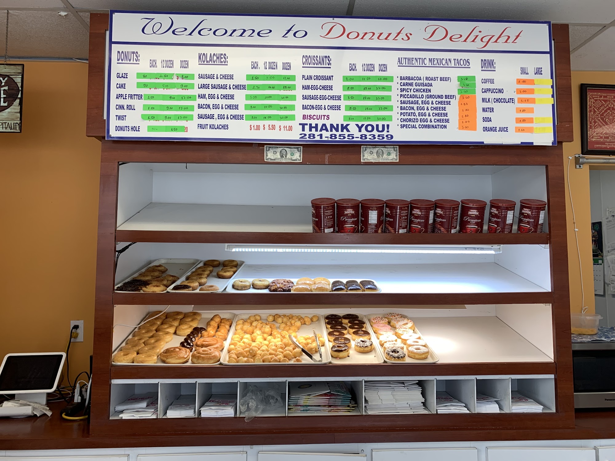 Donuts Delight Menu