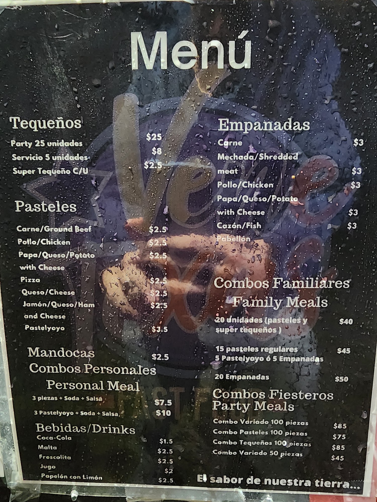Veneland Menu
