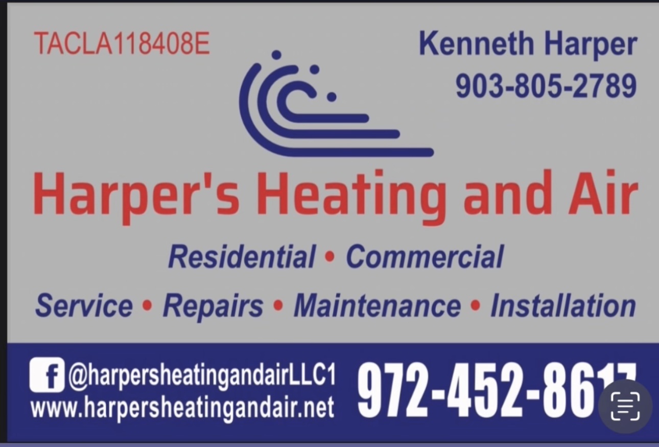 Harper's Heating and Air 5269 Co Rd 4098, Kaufman Texas 75142