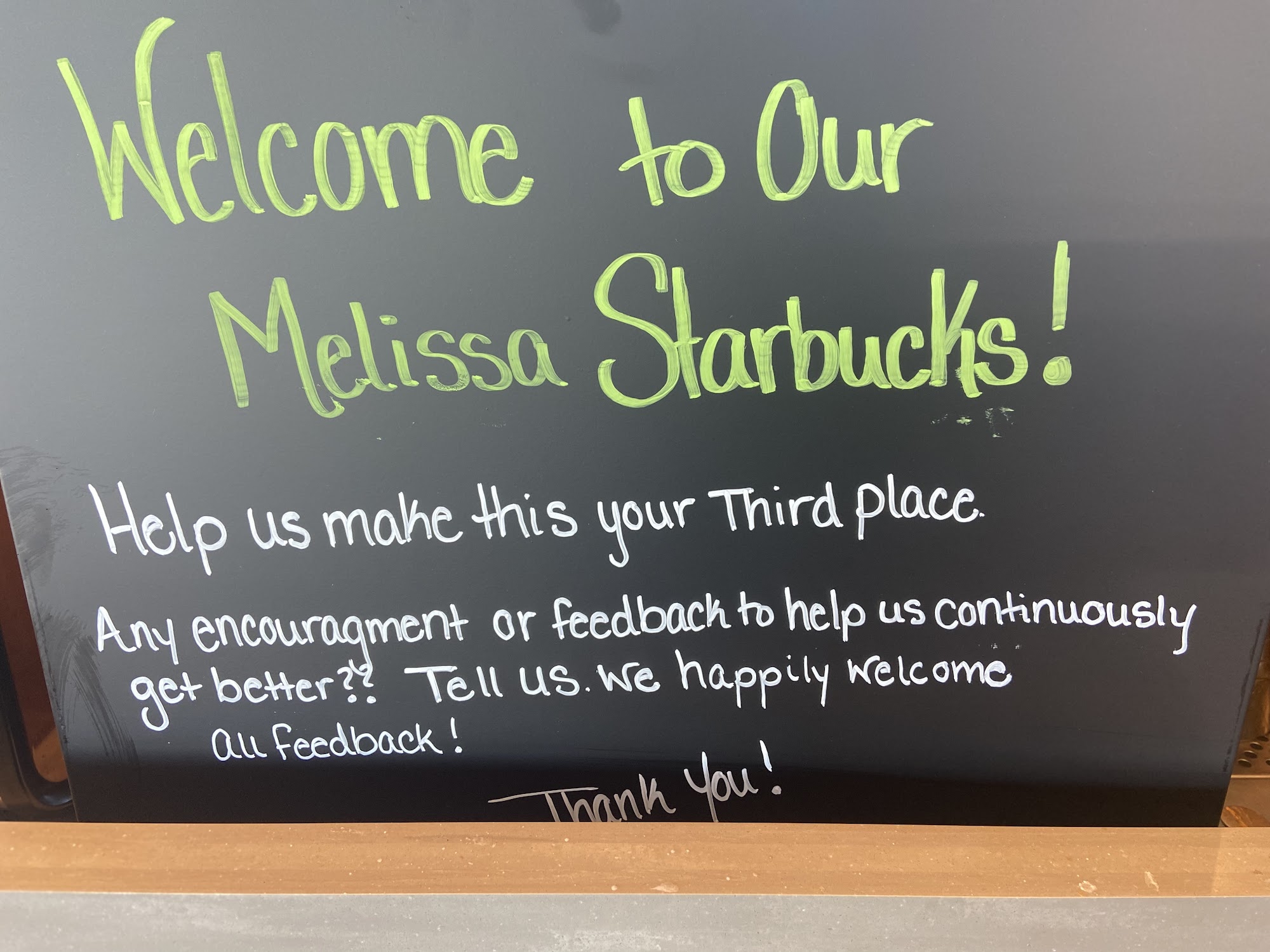 Starbucks Coffee Menu