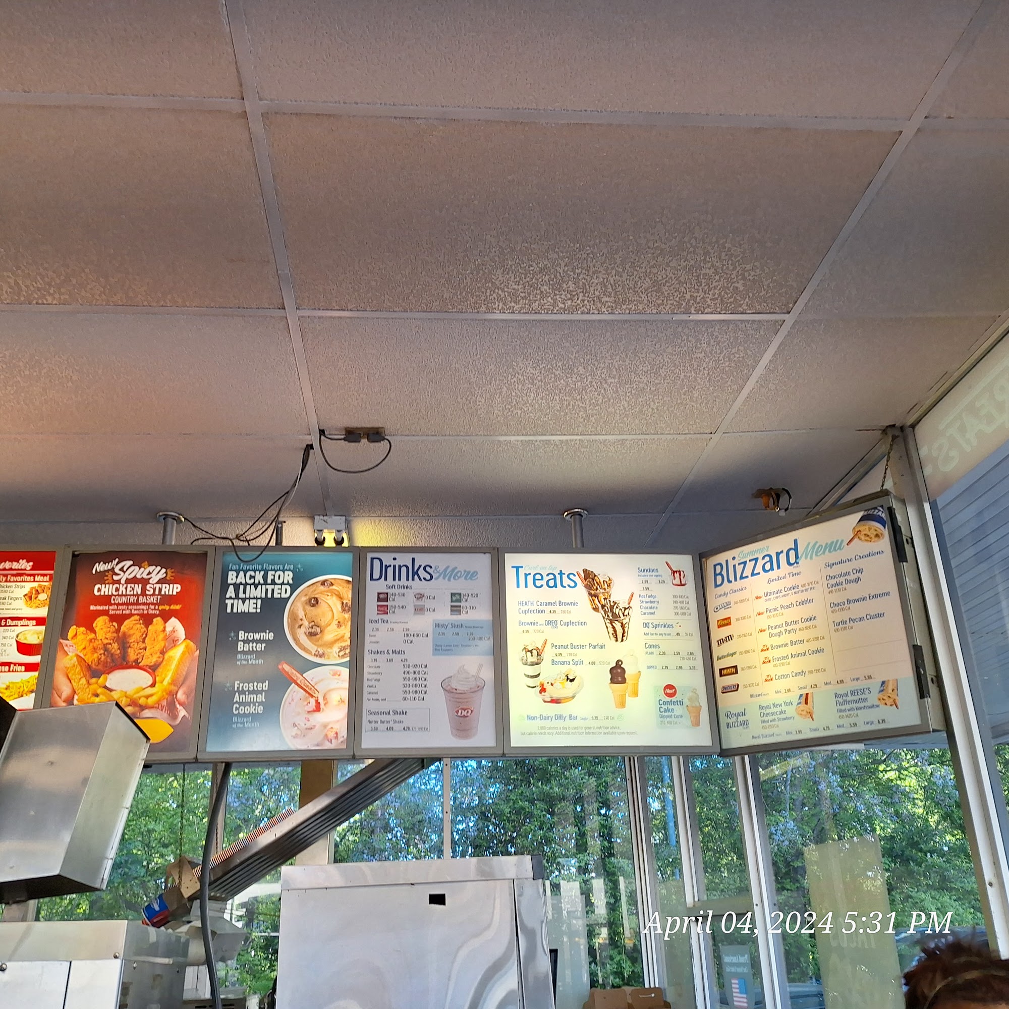 Dairy Queen Menu