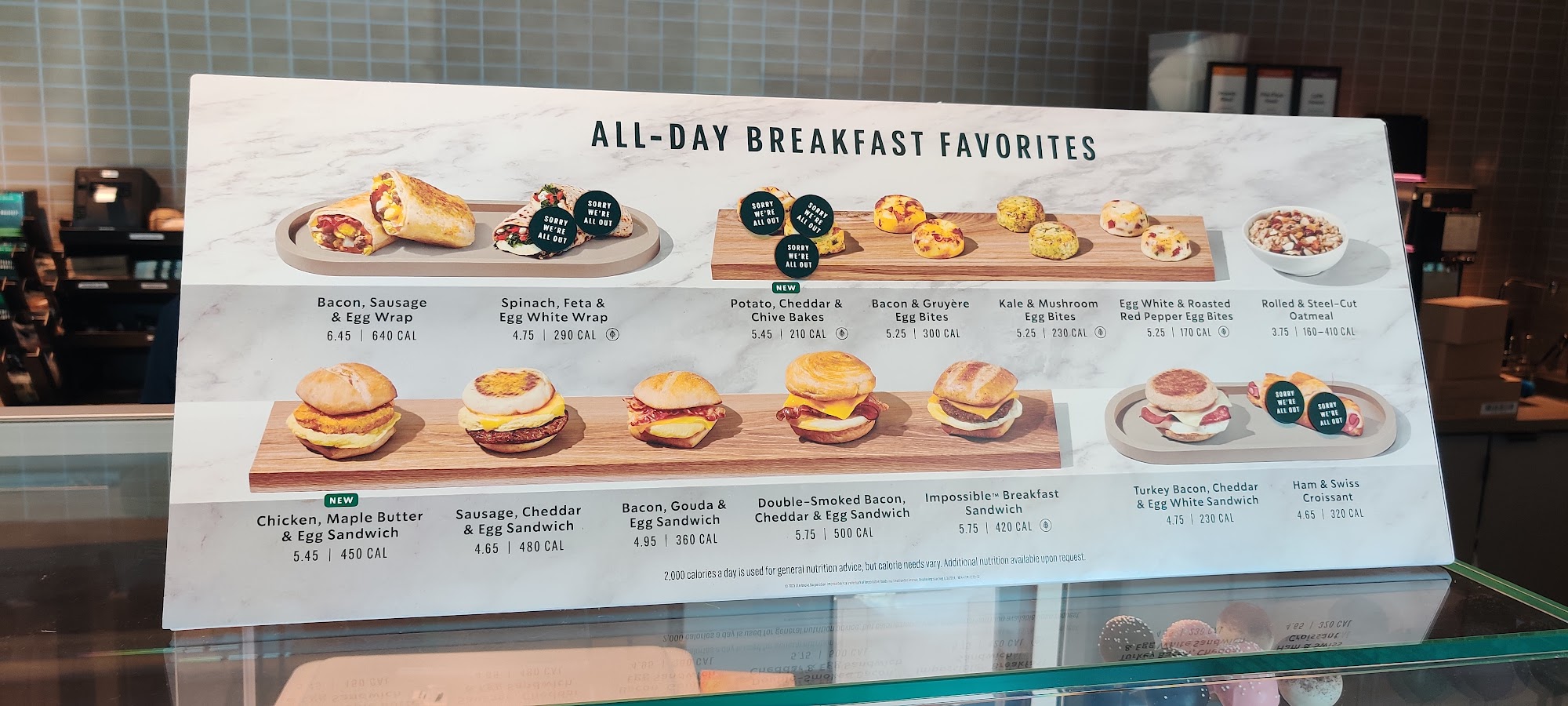 Starbucks Menu