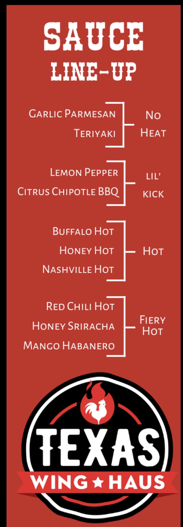 Texas Wing Haus Menu