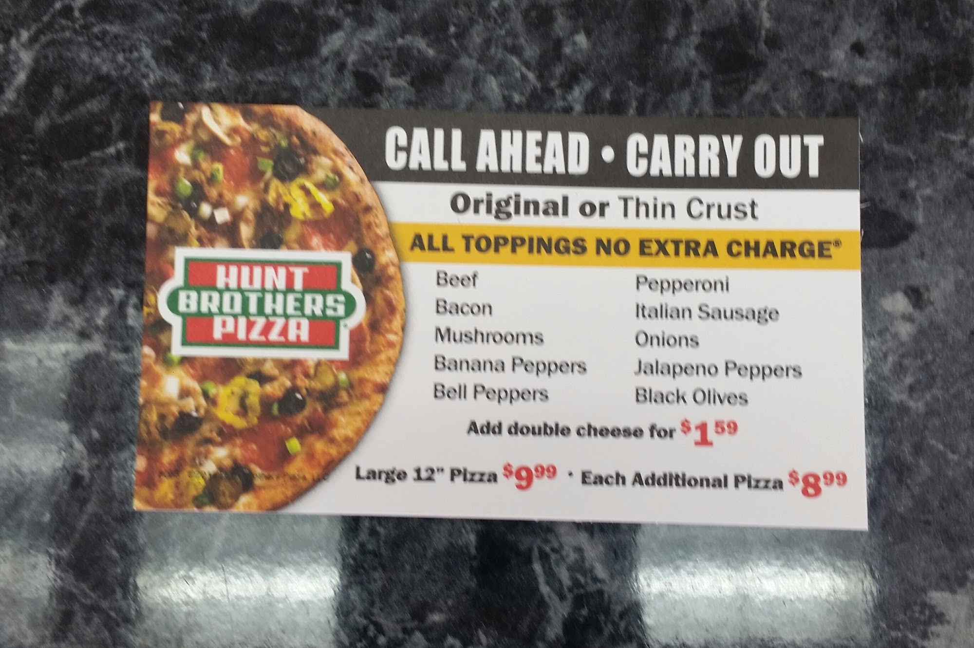 B7 Corner Store, LLC Menu