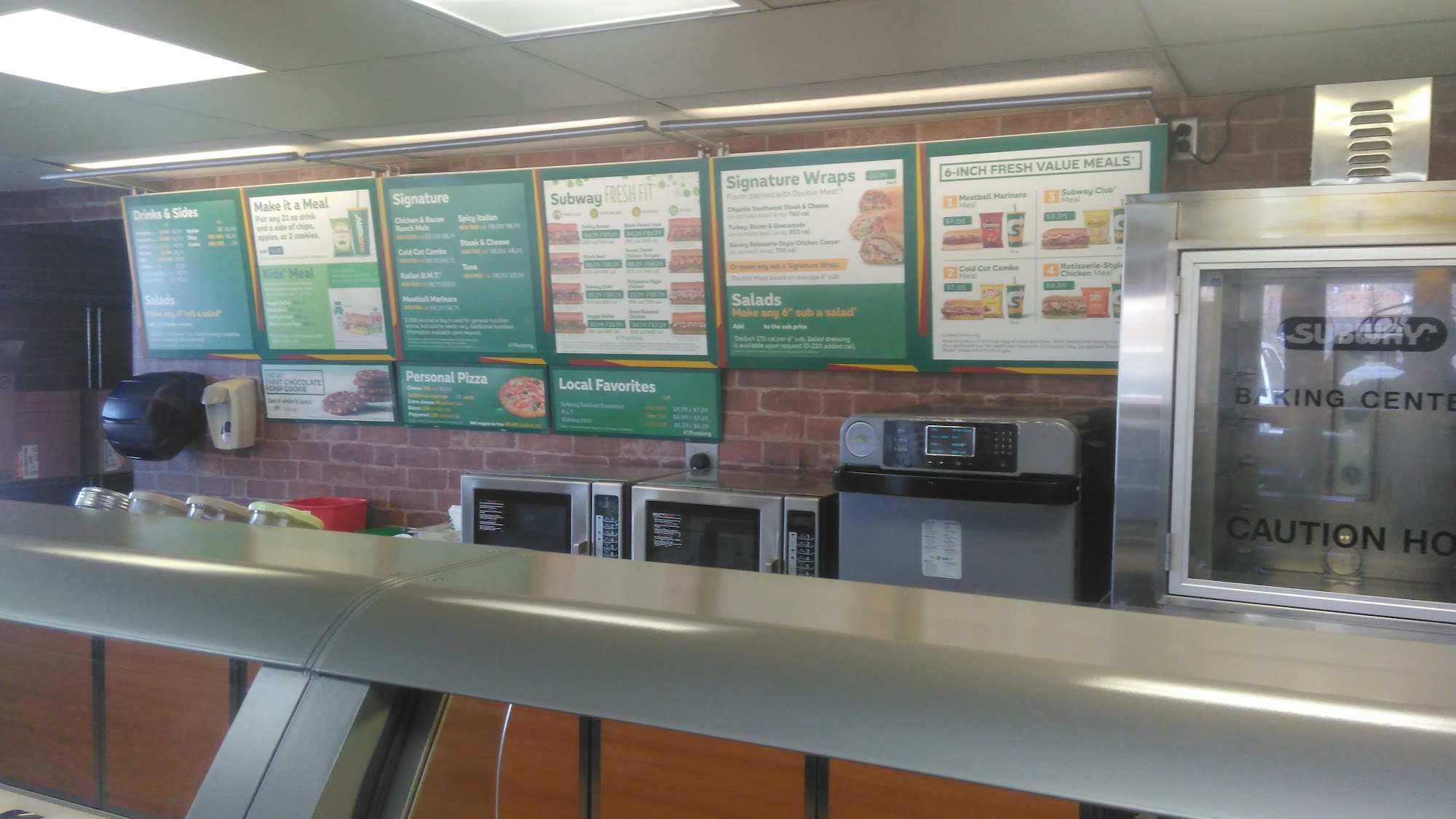 Subway Menu