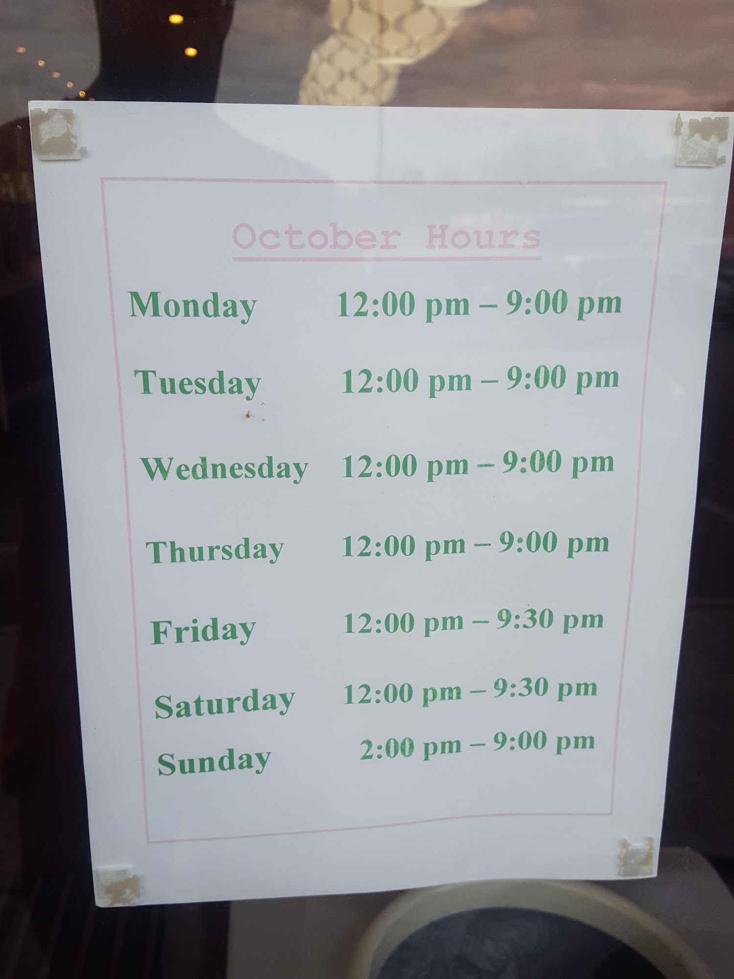 sweetFrog Premium Frozen Yogurt Menu