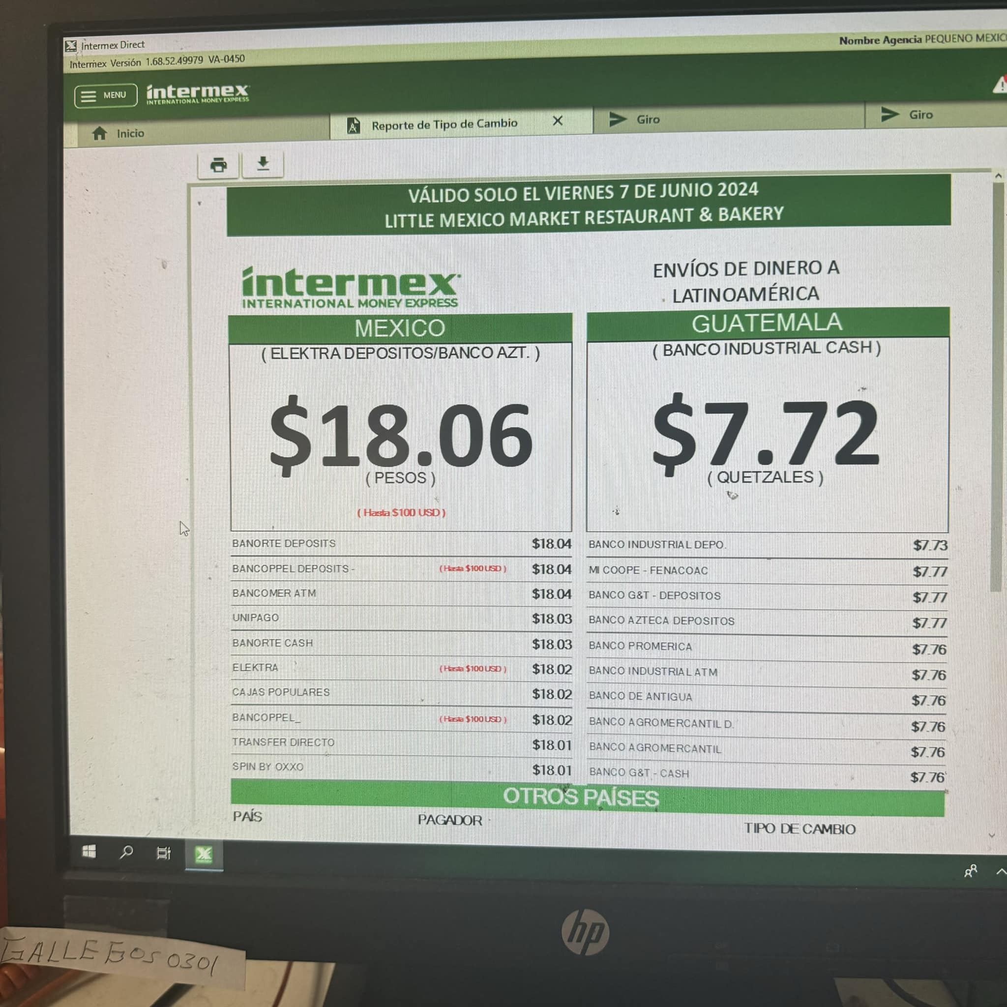 Little Mexico Store & Restaurant Menu