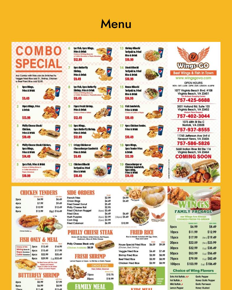 Wings Go, Newport News Menu, Reviews, Photos (15) Restaurantji