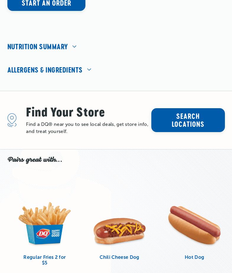 Dairy Queen Grill & Chill Menu