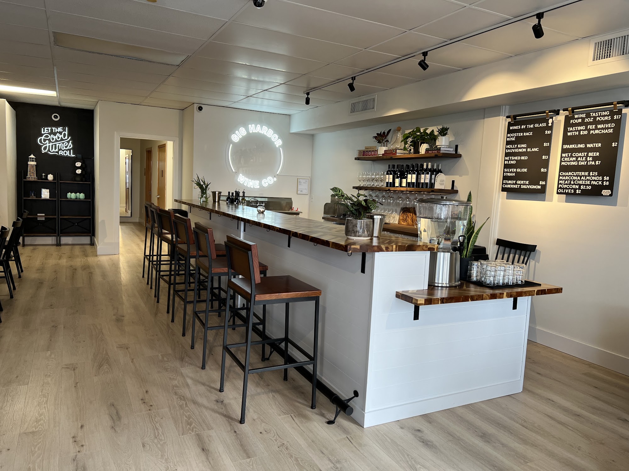 Gig Harbor Wine Co. Menu