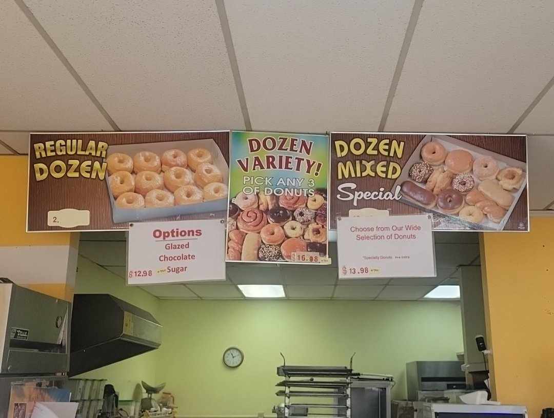 Variety Donuts Menu
