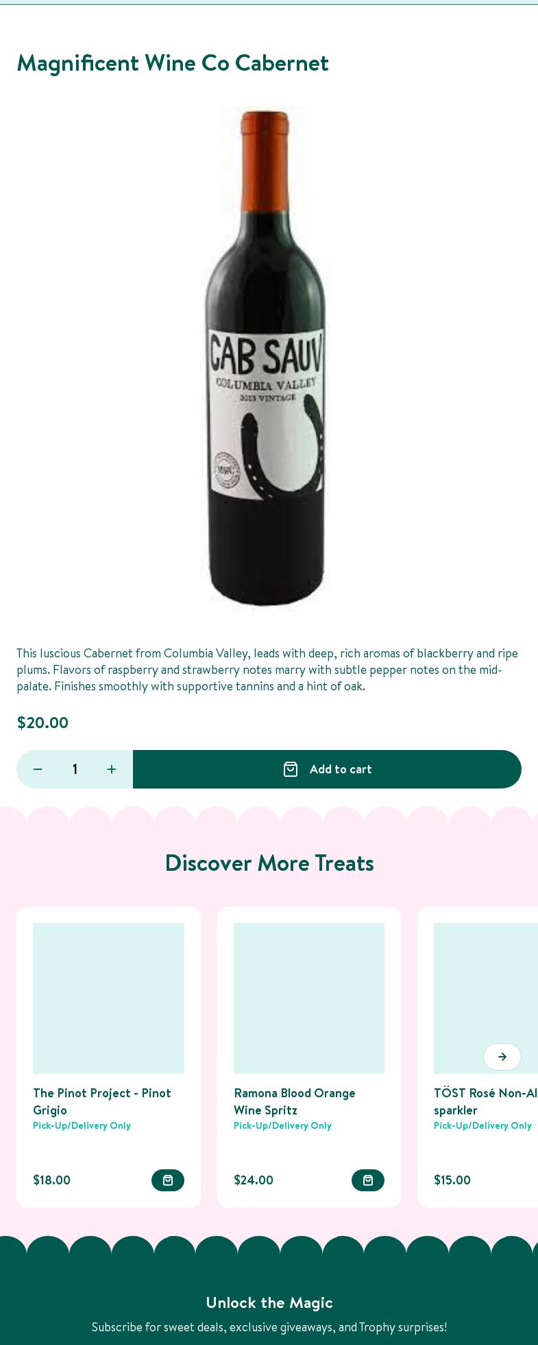 Trophy Cupcakes Bakery - Not a Retail Location Menu