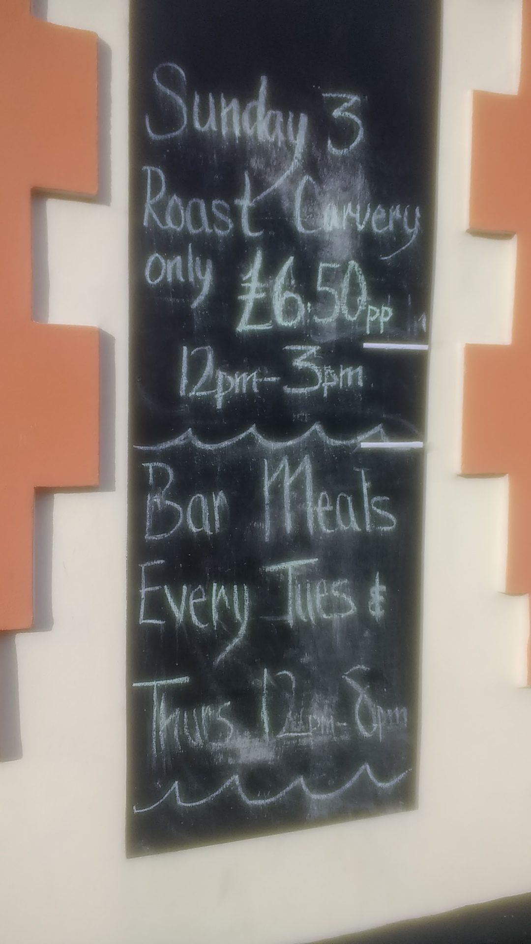 Blaengarw Hotel Menu