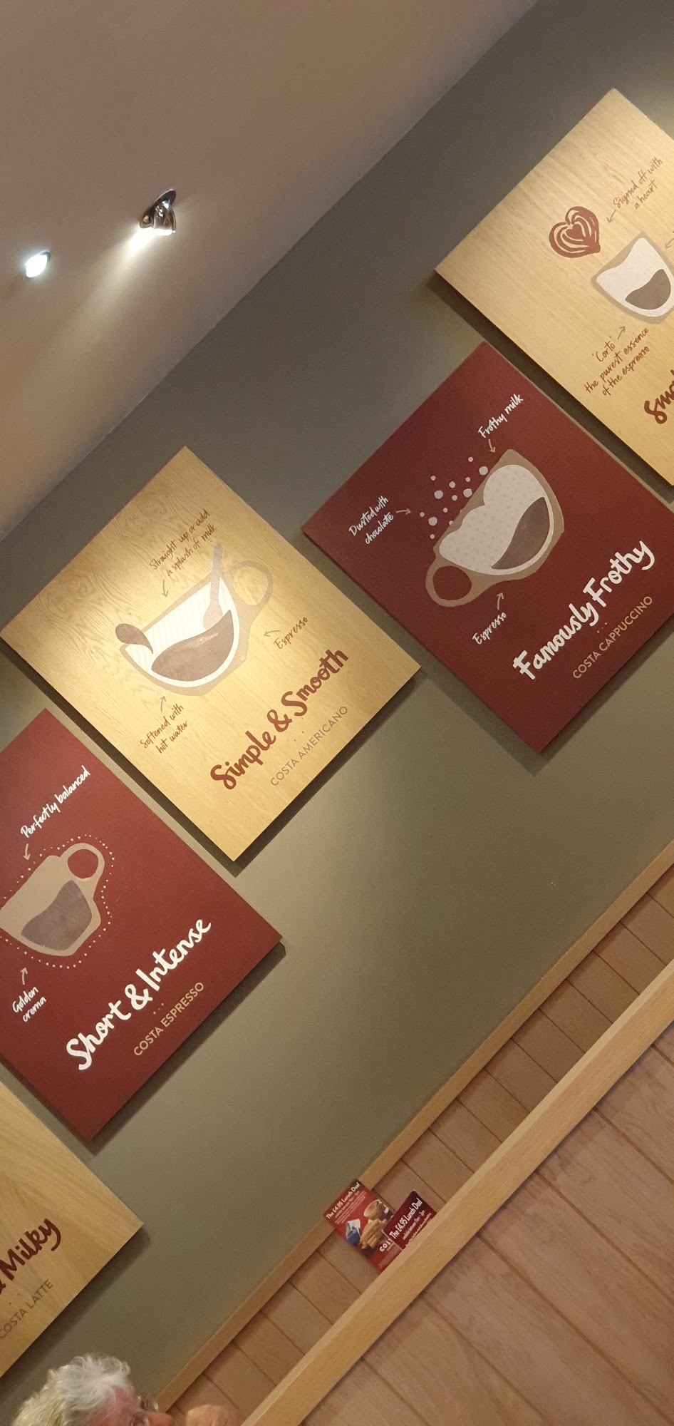 Costa Coffee Menu