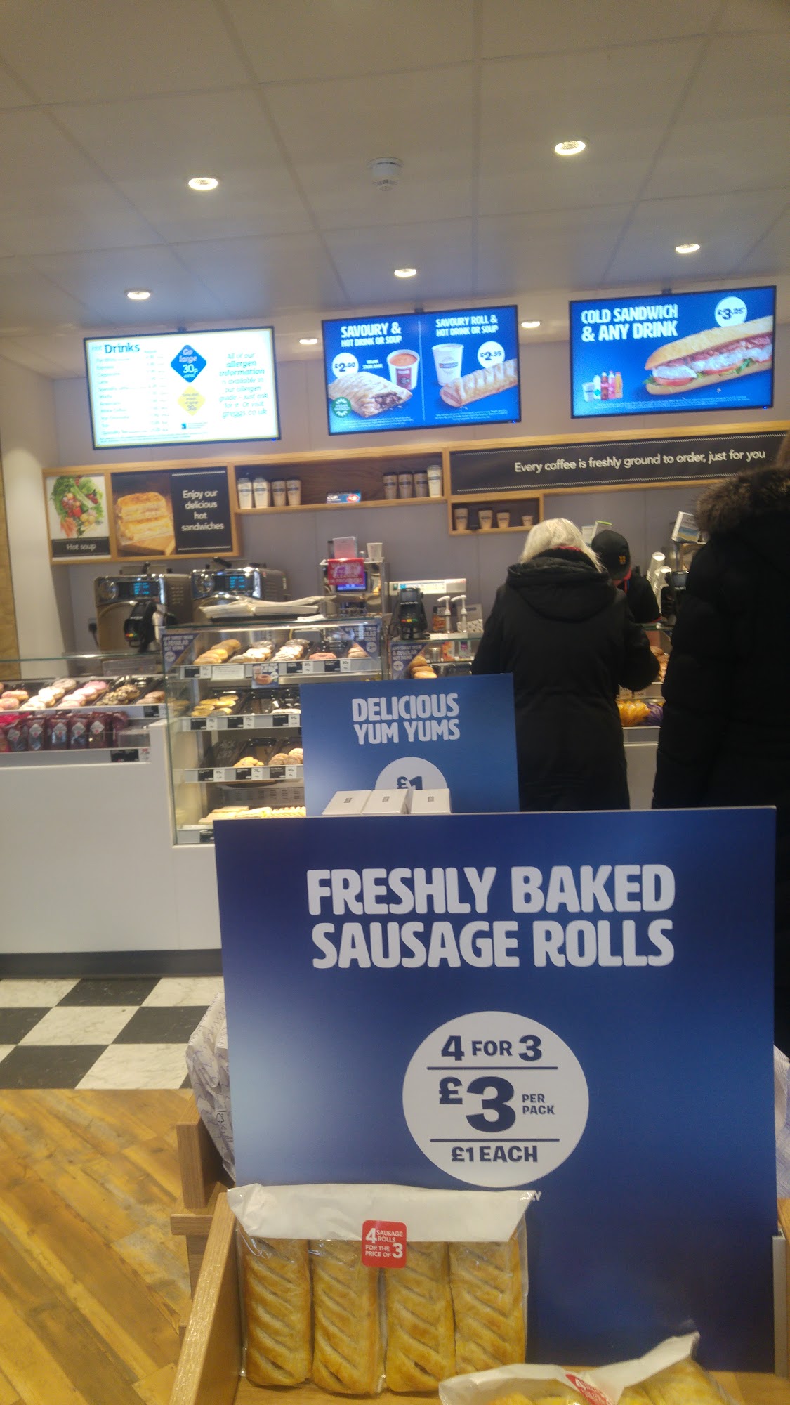 Greggs Menu