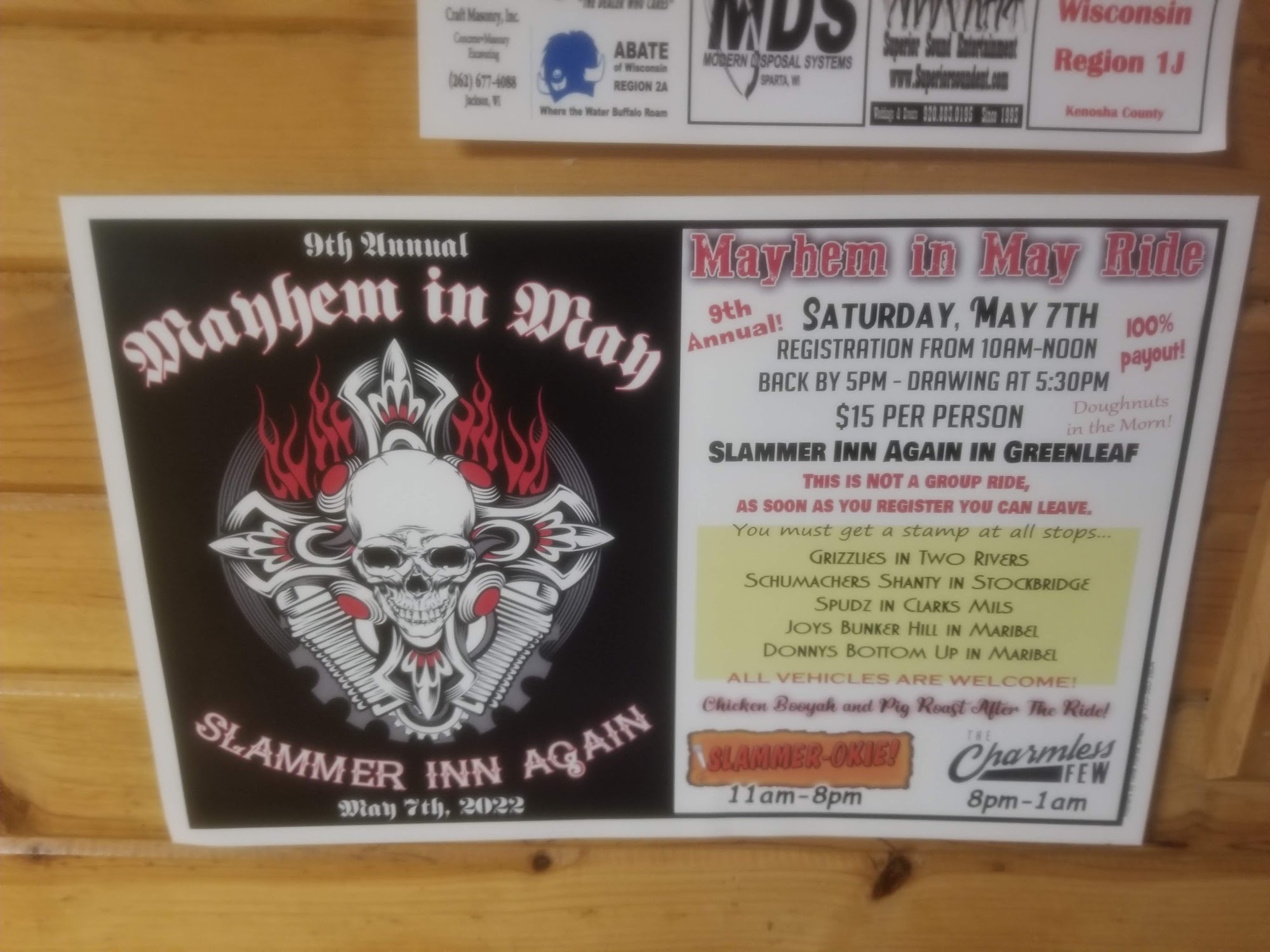 Waynes Place Bar & Grill Menu