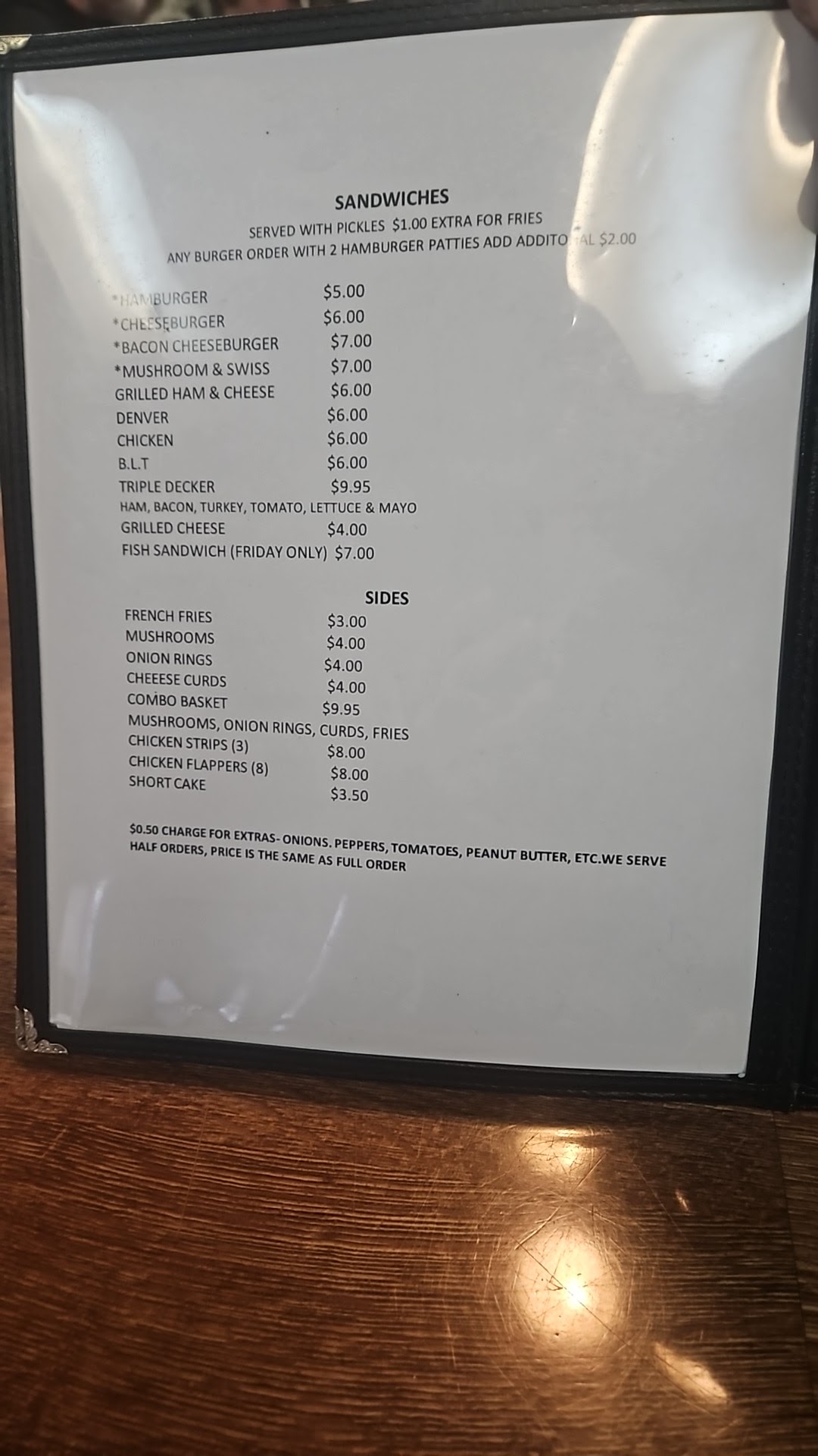 Pantry cafe Menu