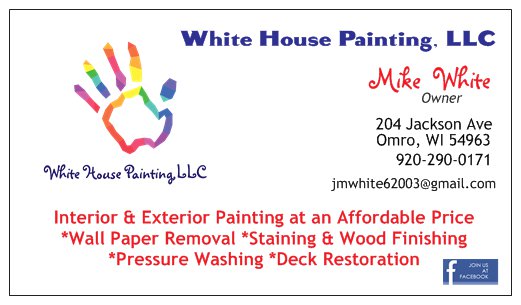 White House Painting, L.L.C. 204 Jackson Ave, Omro Wisconsin 54963