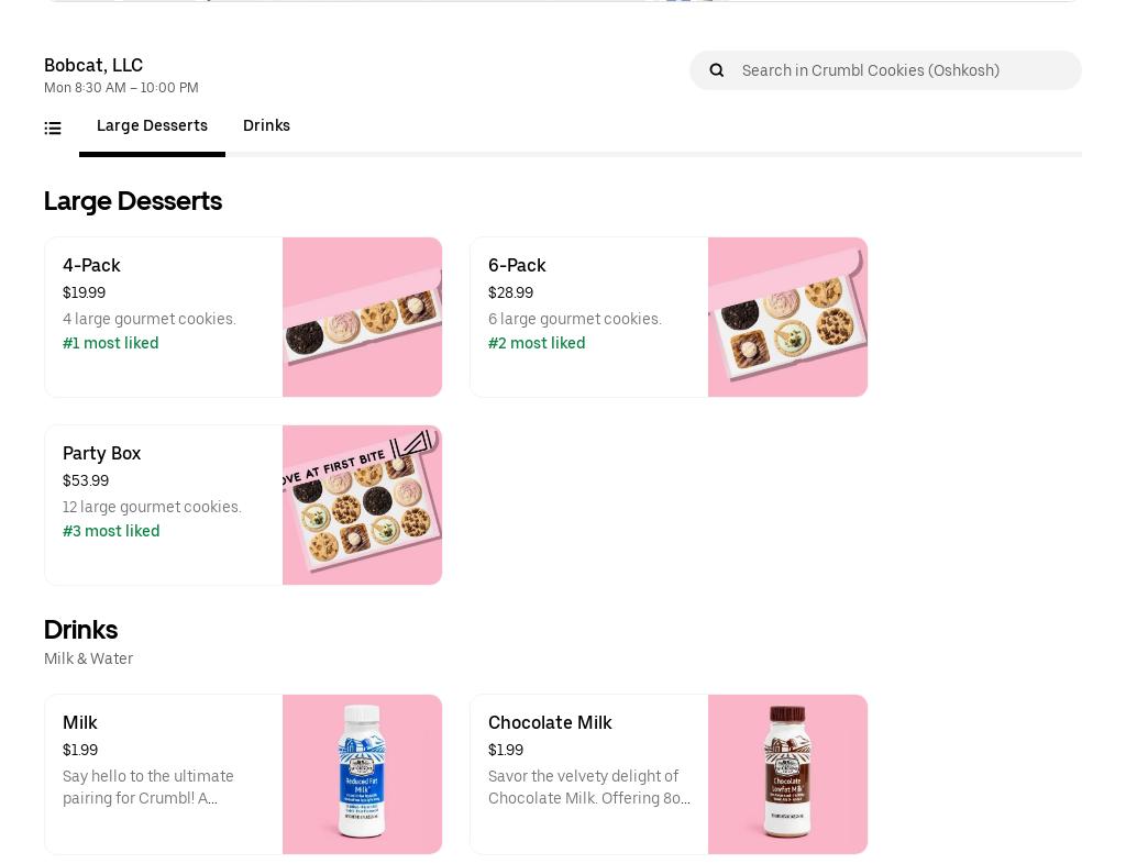 Crumbl - Oshkosh Menu