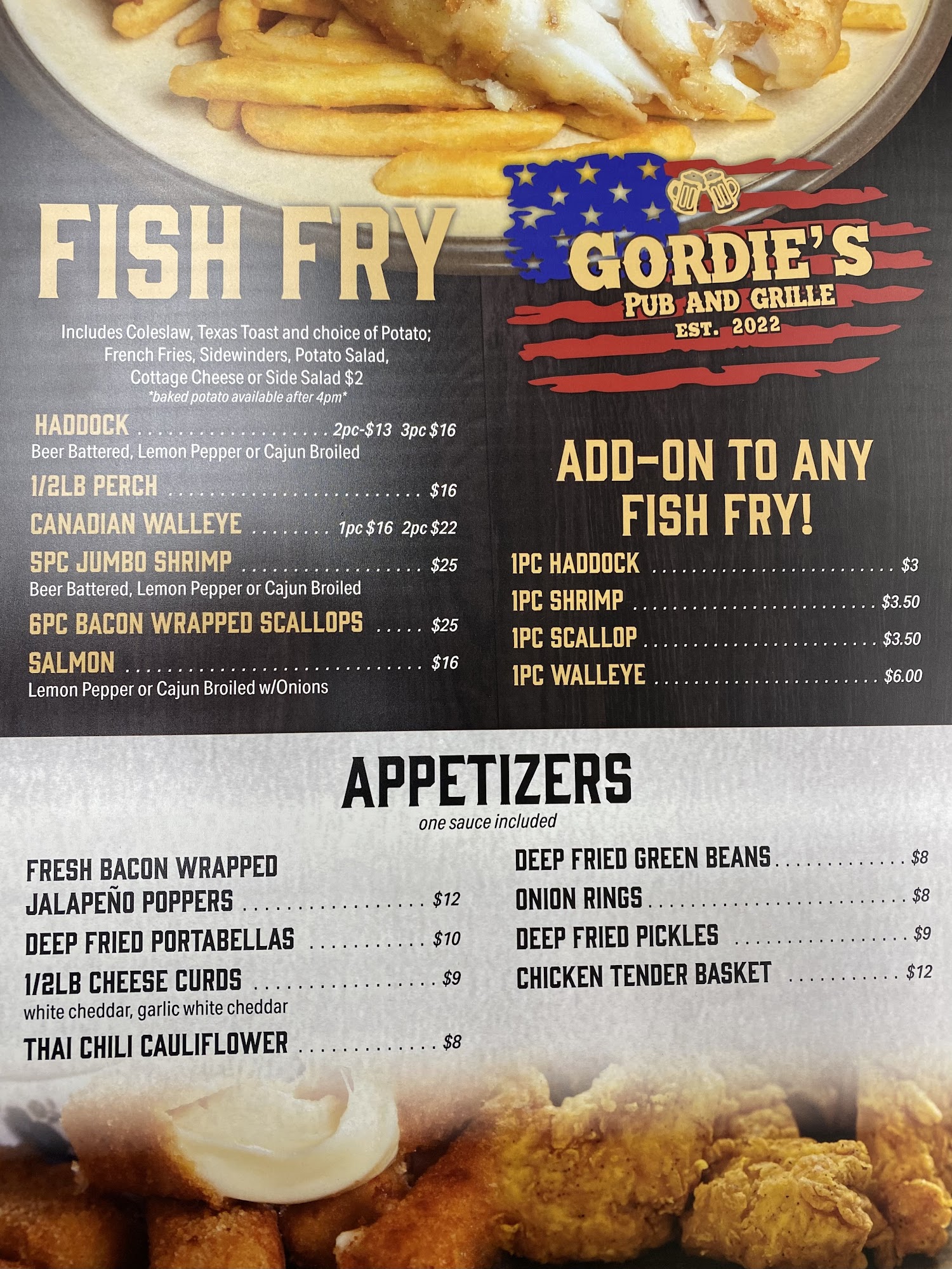 Gordie’s Pub & Grille, Wisconsin Rapids Menu, Reviews (41), Photos