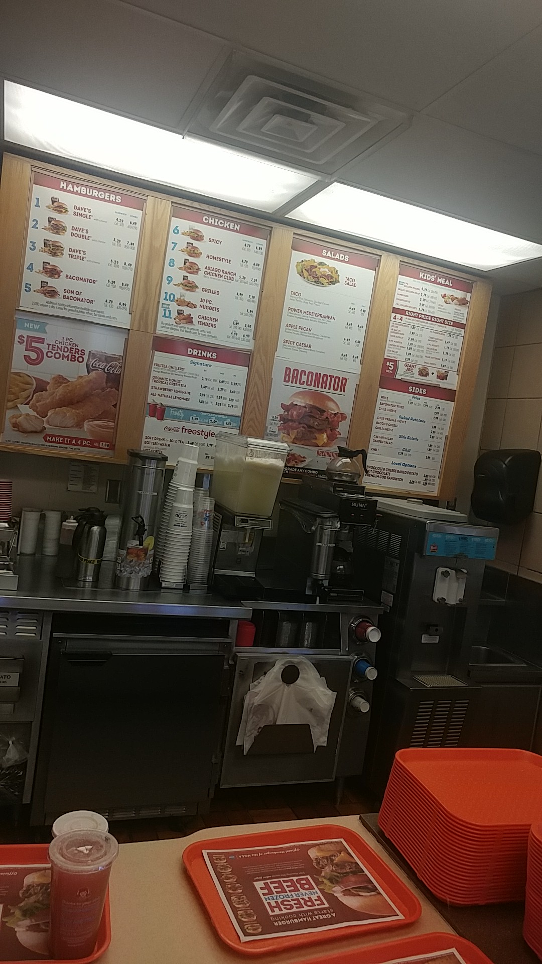 Wendy's Menu