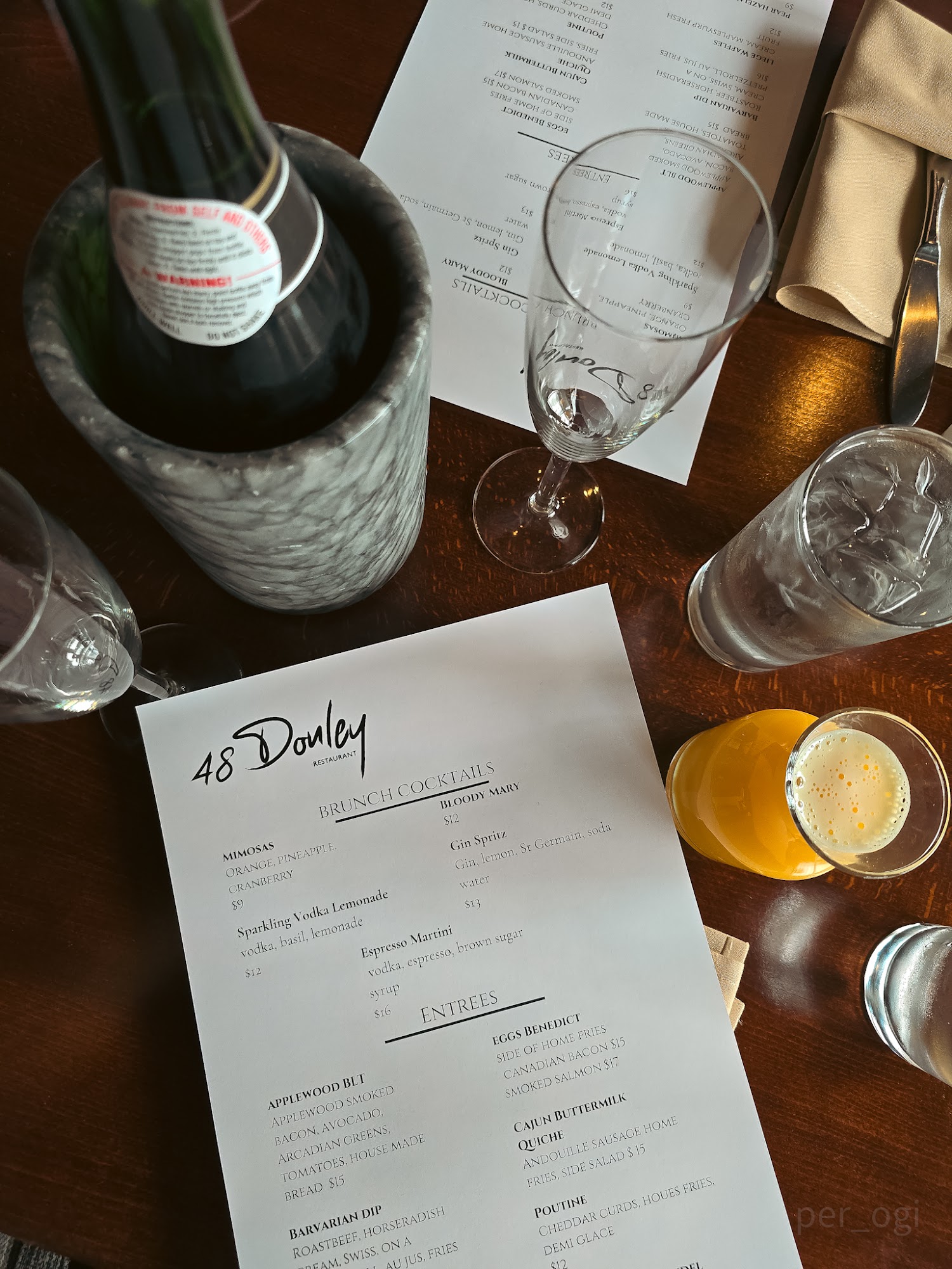 48 Donley Menu