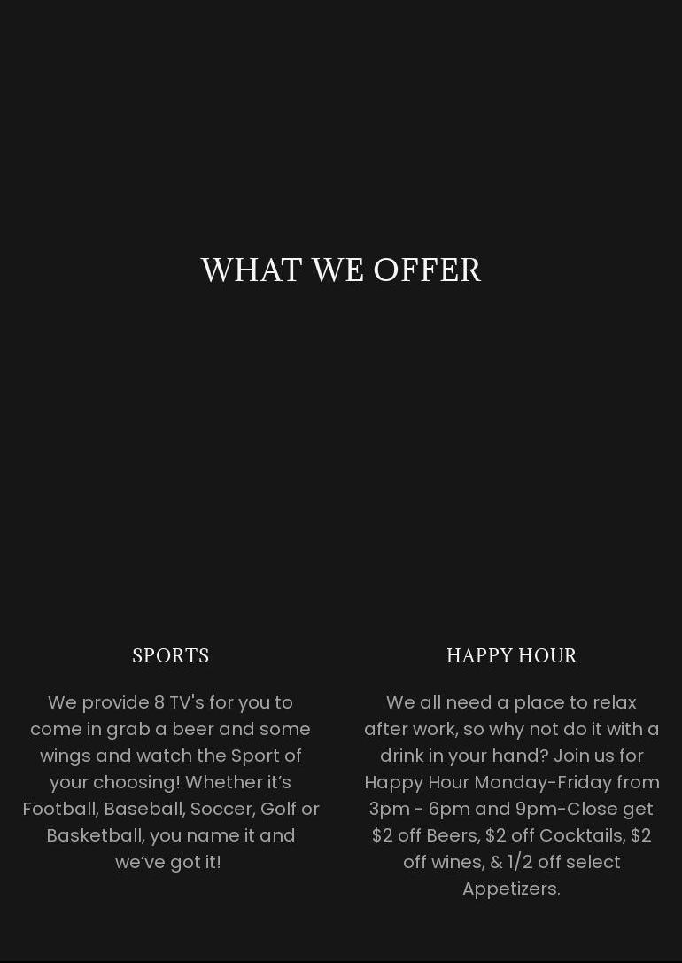 Bull Horn Brewing Menu